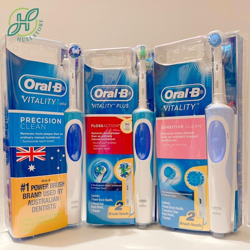 Bàn chải điện Oral-B Vitality Precision Clean / Floss Action / Cross Action / Sensitive / Gum Care / Pro White / Kids