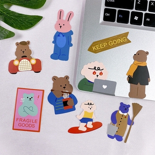 Set of 100 Lovely Bear Milkjoy Stickers to decorate Mohamm Korean style notebooks