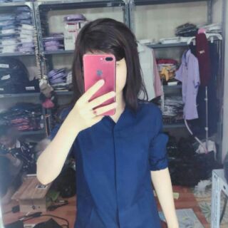 Áo sơ mi cổ đức phối tay Zara