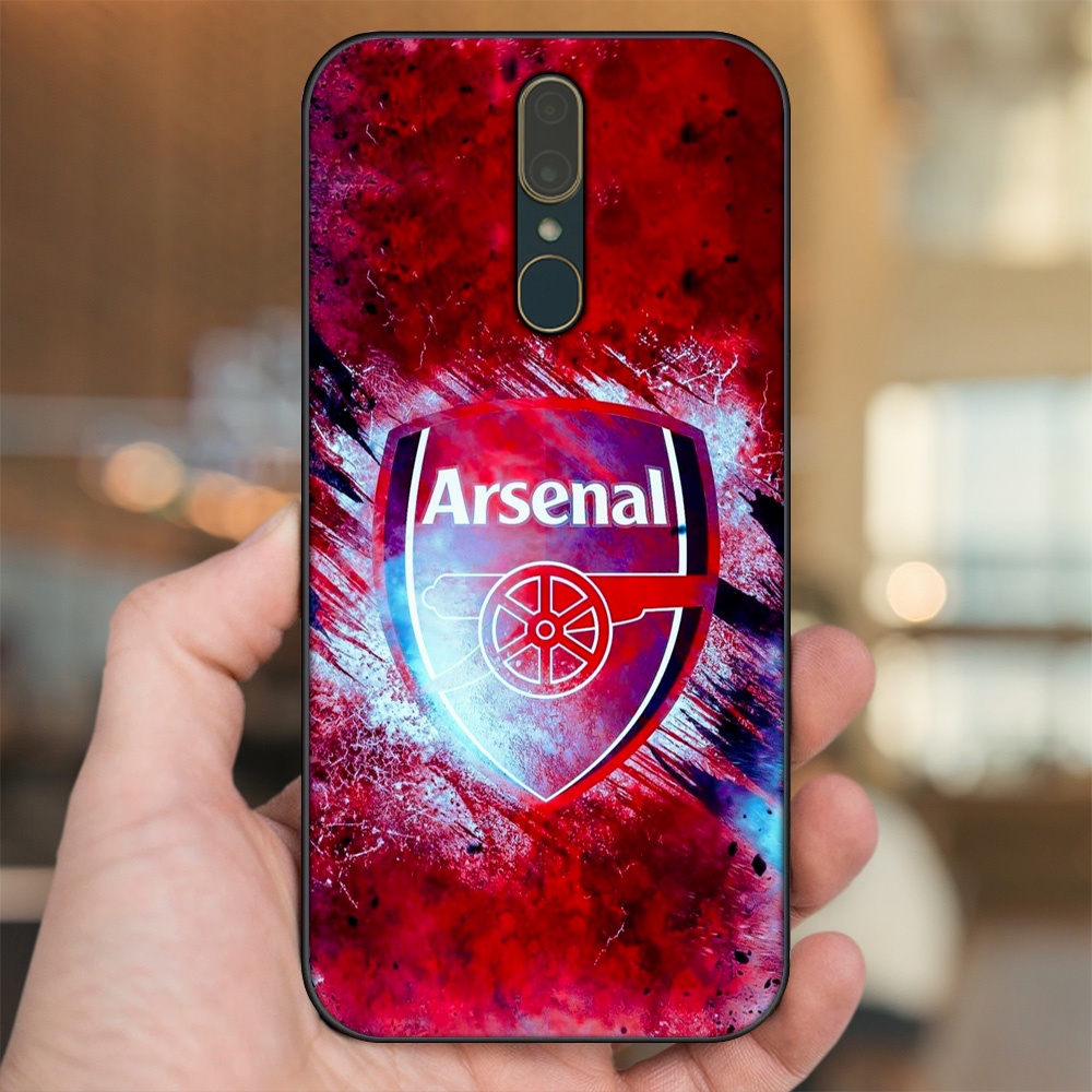 Ốp lưng Oppo F11 viền đen in hình Arsenal FC