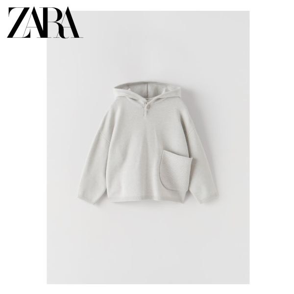 Áo len Zara có mũ tone Pastel cho bé