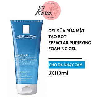 Gel Rửa Mặt Tạo Bọt La Roche-posay Effaclar Purifying Foaming Gel 200ml Làm Sạch Cho Da Nhạy Cảm