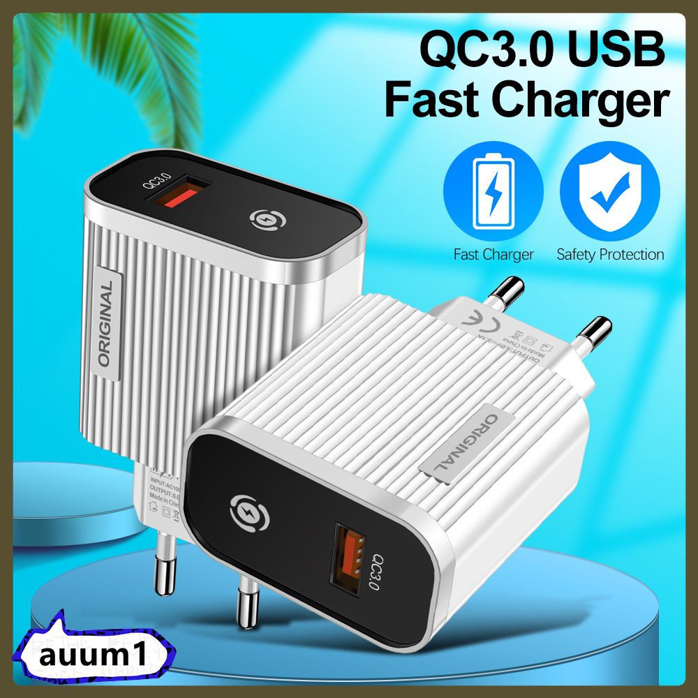 Củ Sạc Nhanh 3a Usb 3.0 Eu / Us (Auum1)