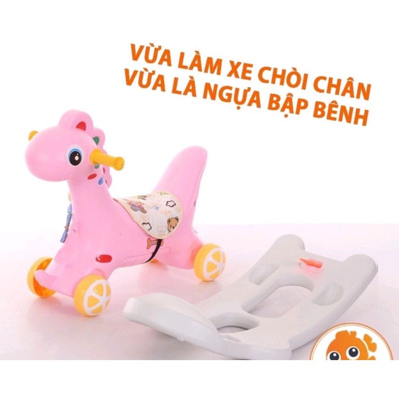ngựa bập bênh cho bé tiwf 1 -2 tuổi bán xe phát nhạc