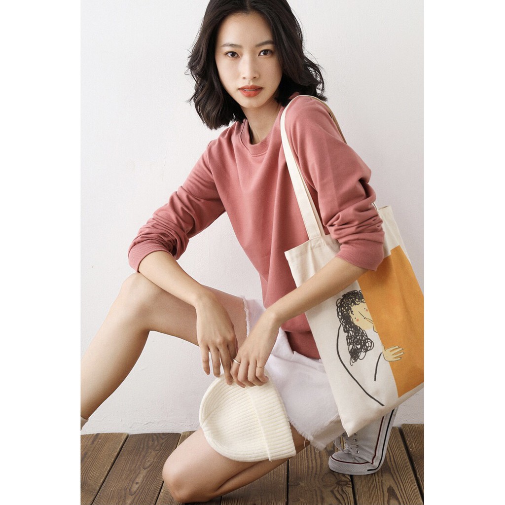 Áo Sweater basic thun da cá