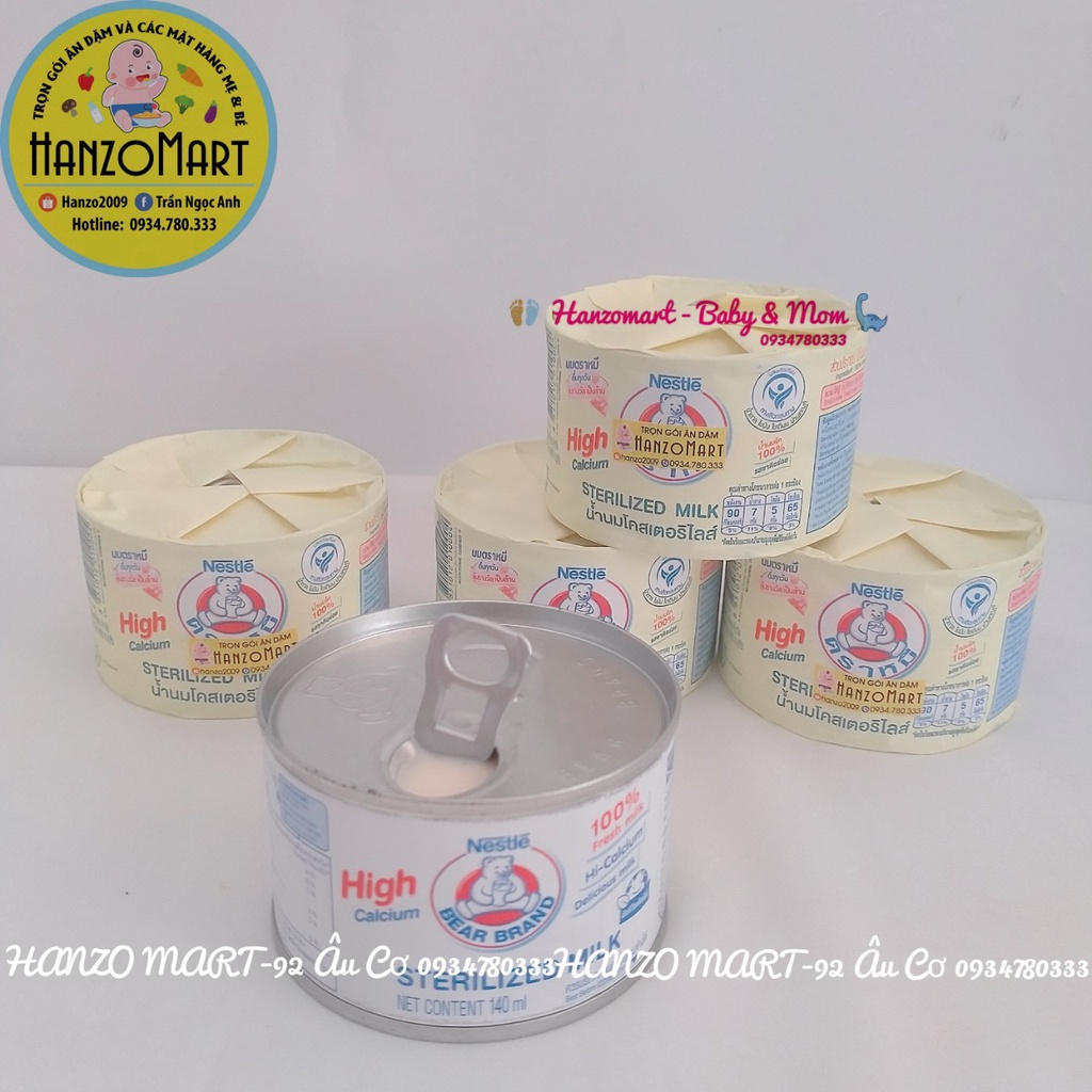 Sữa tươi nguyên kem gấu Nestle 140ml cho bé 1 lon