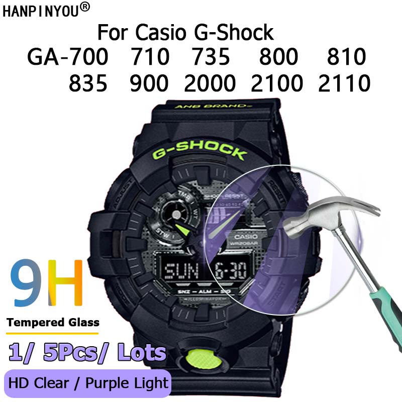 Kính cường lực đồng hồ 2.5d cho Casio G-Shock Ga-700/ 710/ 735/ 800/ 810/ 835/ 900/ 2000/ 2100/ 2110