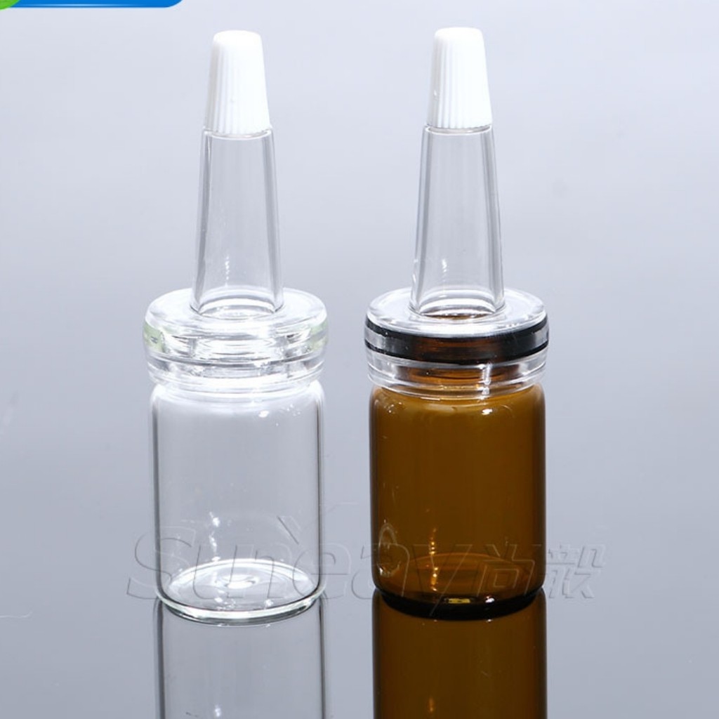 Lọ Chiết Serum 5ml/10ml Nút Nhọn - Chai Chiết Tinh Dầu Bộ 3 Nút (Nắp Nhôm + Nắp Cao Su + Nắp Nhọn) - Dụng Cụ Spa