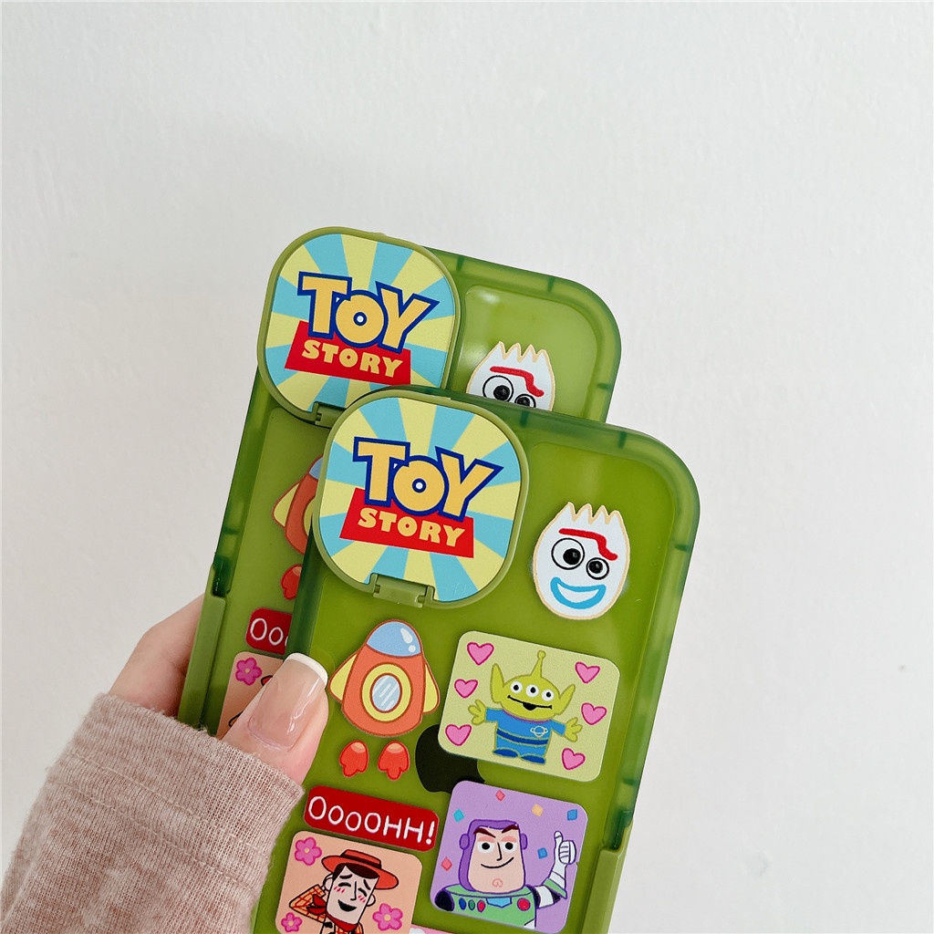 Ốp Điện Thoại TPU Mềm Hai Màu Có Giá Đỡ Cho iphone 13 Pro Max 12 Pro Max