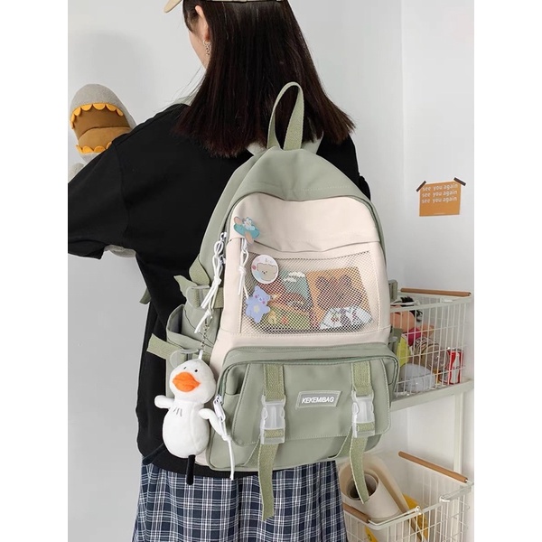 Balo nữ đi học thời trang Ulzzang Hàn Quốc, cặp sách đẹp hàng cao cấp dễ thương