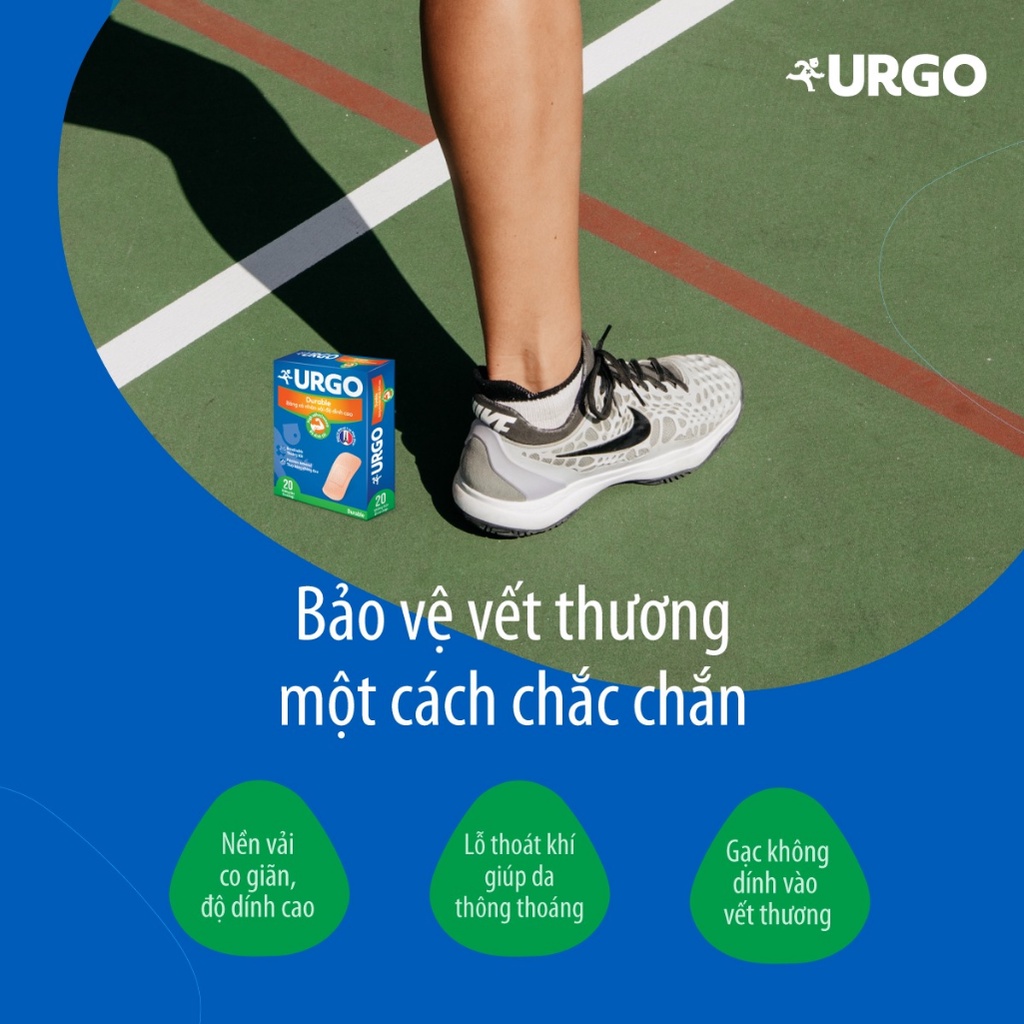 Băng cá nhân vải Urgo Durable