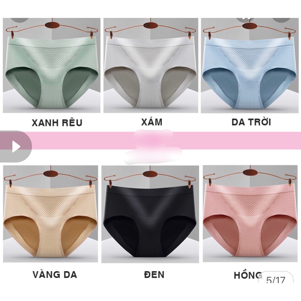 Quần lót nữ cotton tổ ong xuất Nhật, quần lót nâng mông 3D chuẩn phom siêu thấm co giãn mềm mại ODERI QLT01 | BigBuy360 - bigbuy360.vn