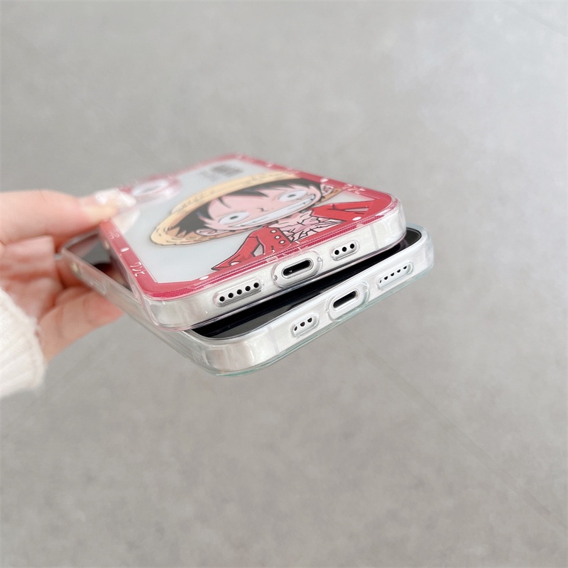 Ốp Điện Thoại Dẻo Họa Tiết Hoạt Hình One Piece Luffy Zoro Cho iPhone 7 8 Plus X XR XS 11 12 13 14 Plus 14 Pro Max SE 2020