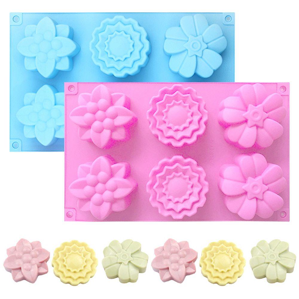 SUENIN Khuôn Silicone Làm Xà Phòng 6 Ngăn Hình Bàn Chân Em Bé Đa Năng DIY