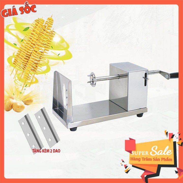 Máy Thái Khoai Tây Lốc Xoáy Xoắn Vòng Siêu Đẳng Cấp