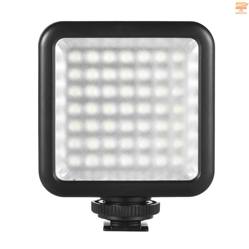 Andoer W49 Mini Interlock Camera LED Panel Light Dimmable Camcorder Video Lighting With Shoe Mount Adapter for Canon Nikon Sony A7 DSLR