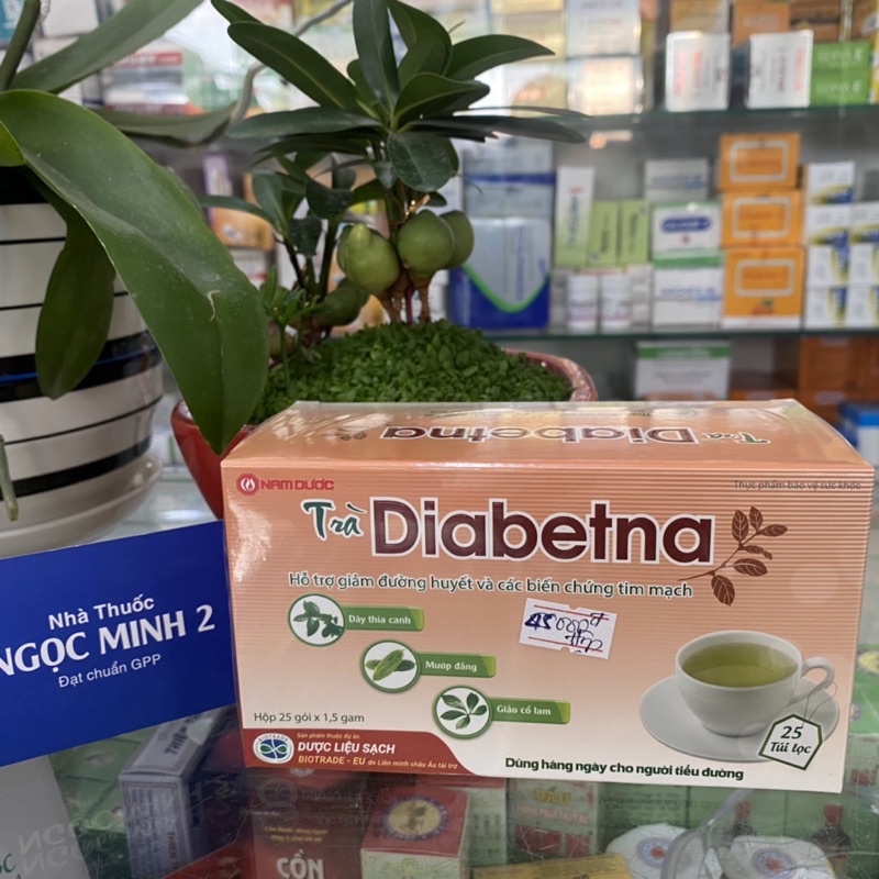 ✅ [Chính Hãng] Trà Diabetna hỗ trợ giảm đường huyết và các biến chứng tim mạch. (Hộp 25 gói x 1,5g)