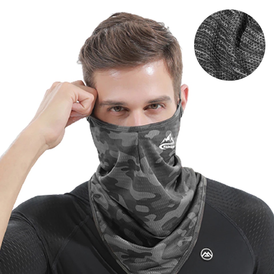 Khẩu trang thể thao mềm mại thoáng khí chống tia UV nhanh khô