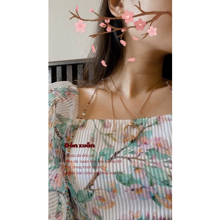 Pass đầm tay phồng Edini size S, kiểu tương tự nhưng màu xanh