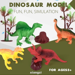 Kids Birthday Gifts Plastic Realistic Educational Figure Toys Early Learning Dino World Play Set
