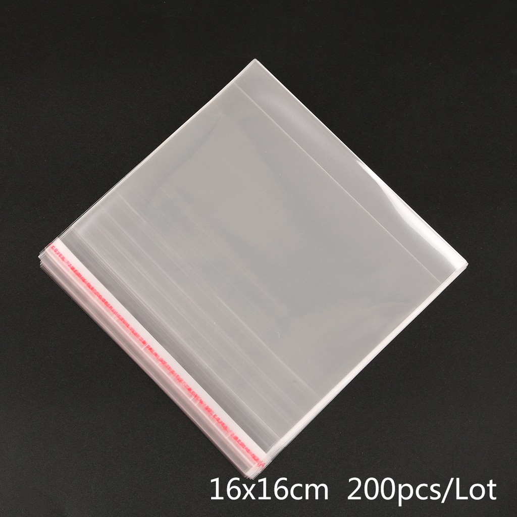 Beadia Set 100 Túi Nhựa Beadia Trong Suốt Đựng Trang Sức Nhiều Kích Cỡ