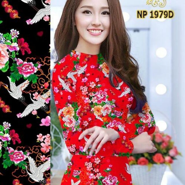 Vải áo dài mặc Tết