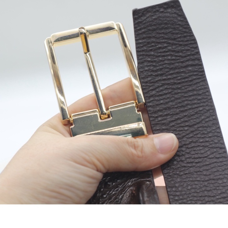 Dây Nịt Nam, Dây Thắt Lưng Gai Da Cá Sấu Bản 3.8cm Bản Liền Không Nối Sản Phẩm Kèm Mặt Khóa Kim Cài Cao Cấp BH 12 Tháng