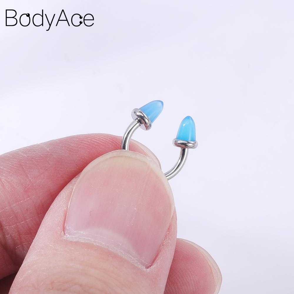 1 Khuyên Mũi Hình Móng Vuốt Rồng Bằng Thép Không Gỉ 16G