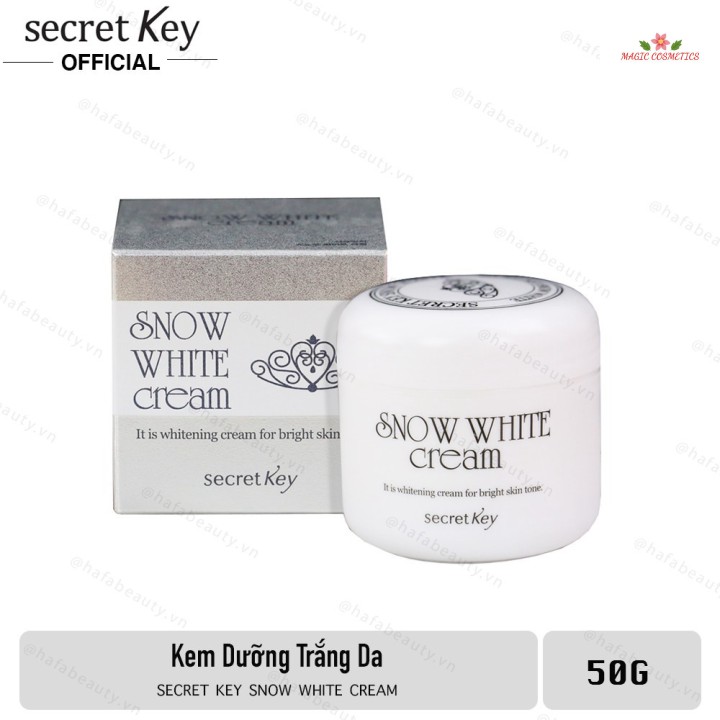 [Mã giảm giá] Kem dưỡng trắng da 4 trong 1 Secret Key Snow White Cream 50g