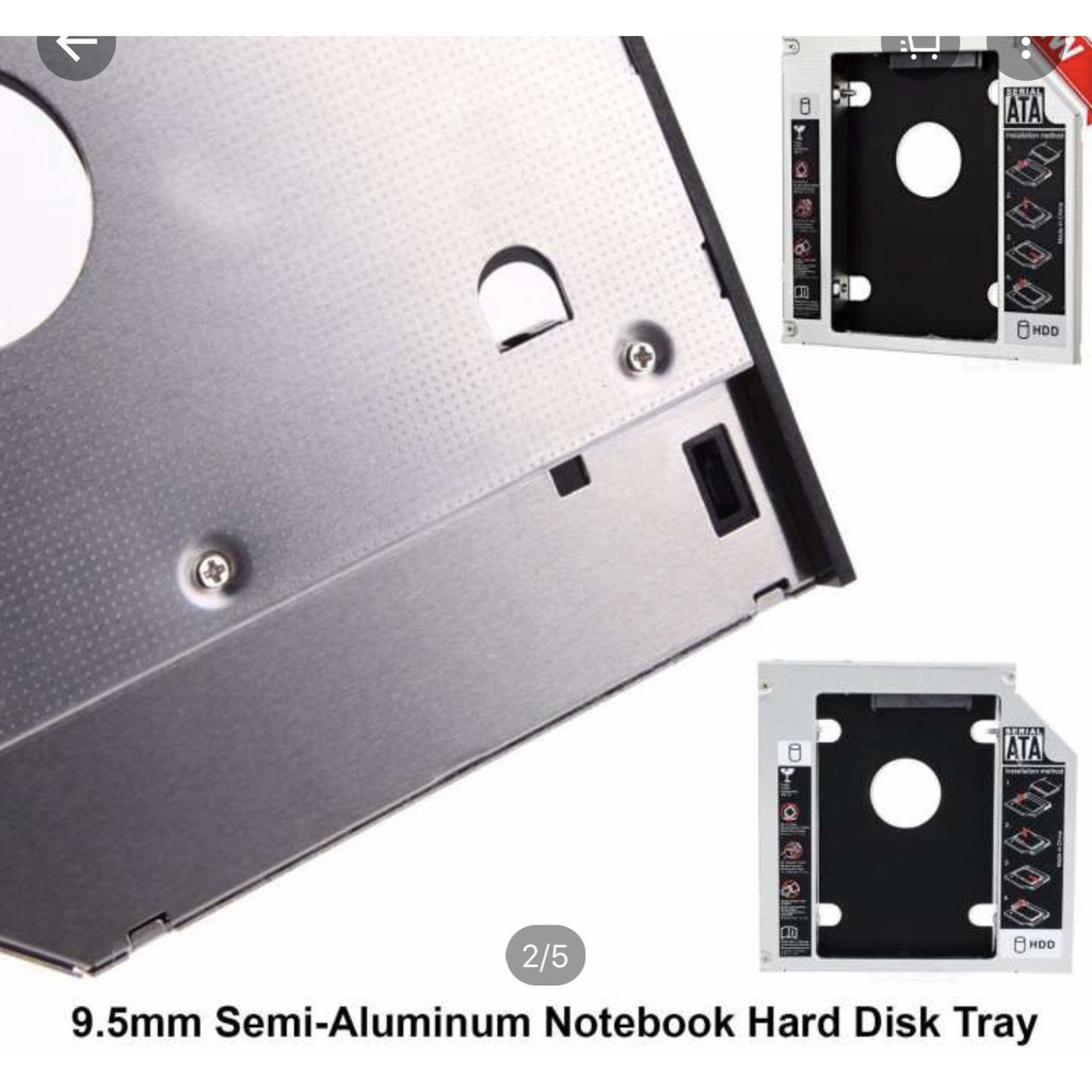 [Siêu rẻ] Khay Ổ Cứng Caddy Bay HDD SSD SATA 3 9.5mm- Giải Pháp Lắp Ổ Cứng Thứ 2 cho Laptop | BigBuy360 - bigbuy360.vn