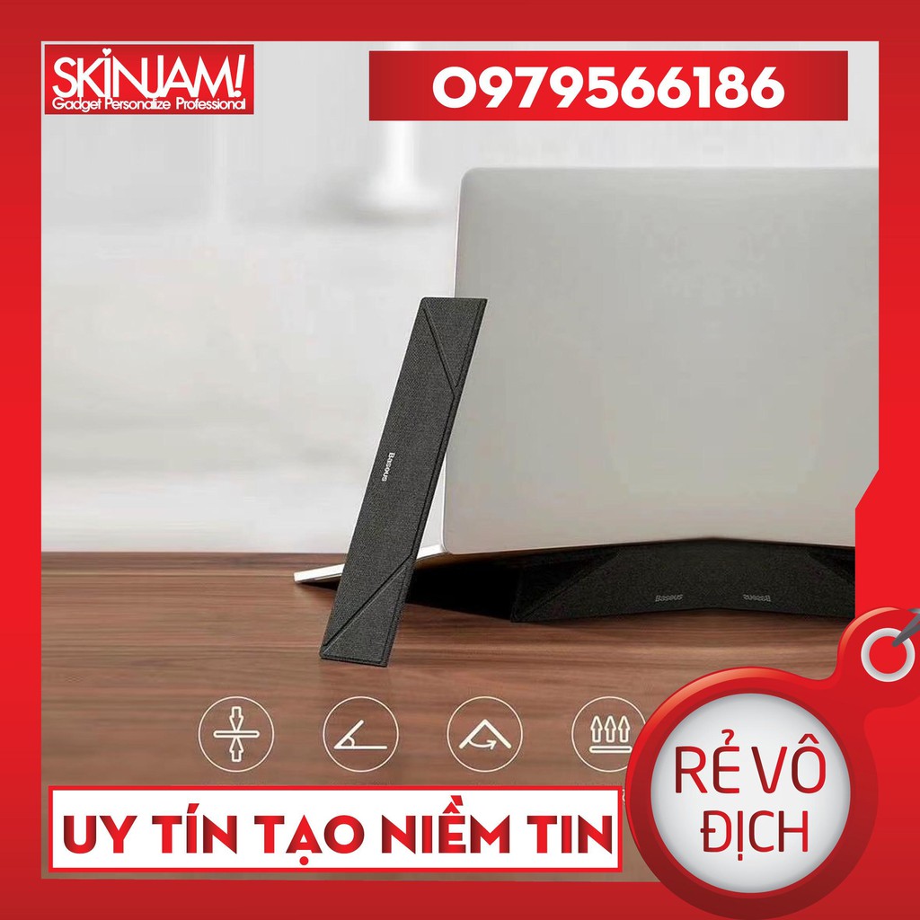 Giá Đỡ, Đế Tản Nhiệt Dạng Xếp Tam Giác, Siêu Mỏng Baseus Papery Notebook Holder Dùng Cho Macbook/ Laptop - Chính Hãng