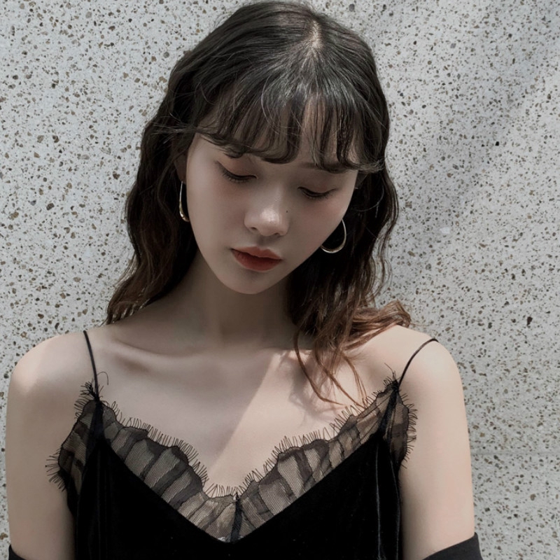 Khuyên tai dài hình giọt nước phong cách Hàn Quốc thanh lịch dành cho nữ