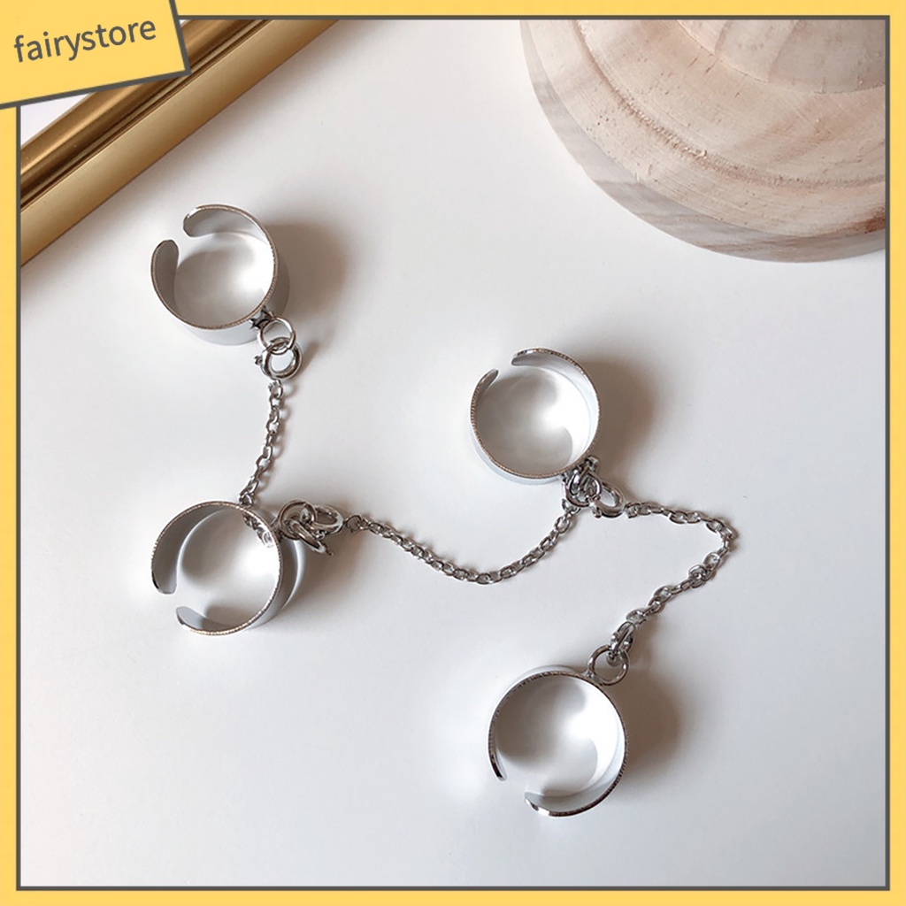 Nhẫn Hở Phối Xích Phong Cách Punk Phá Cách