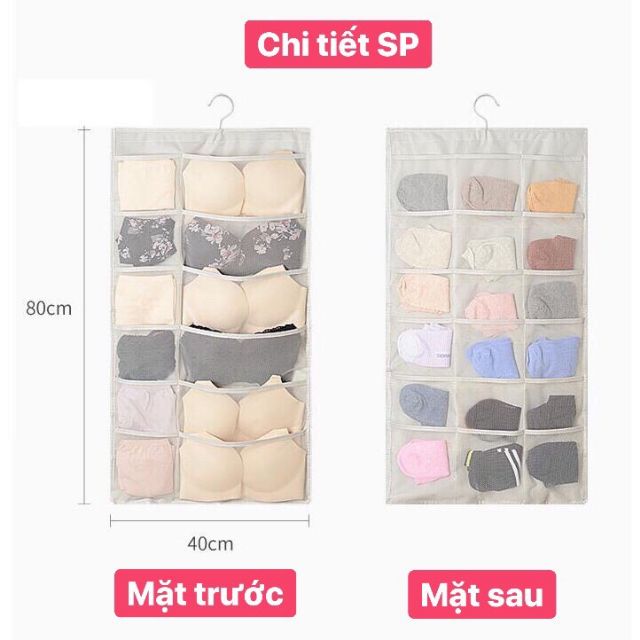 Túi Treo Đồ Lót 18 ô tiện dụng