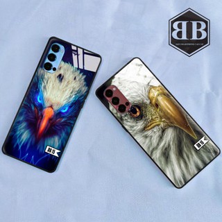 Ốp lưng kính cường lực Oppo Reno 4 5G / Reno 4 Pro 5G hình đại bàng mạnh mẽ