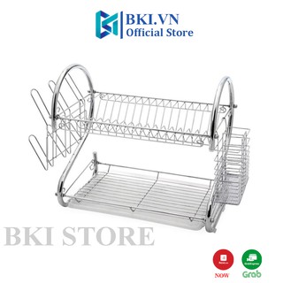 Kệ, chạn úp bát đũa inox 2 tầng