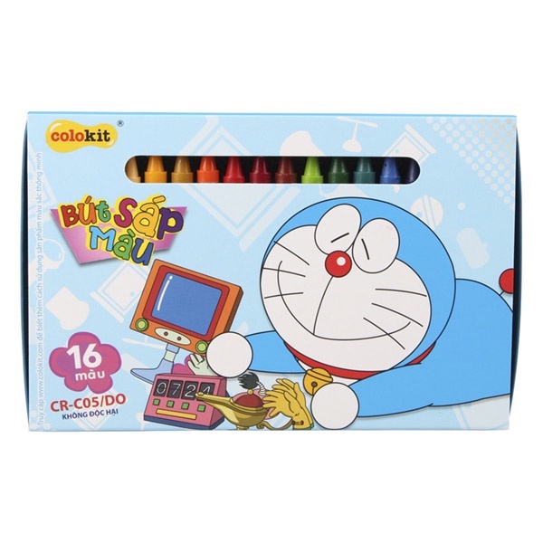 Bút Sáp Màu Colokit Doraemon CR-C05/DO (16 Màu)