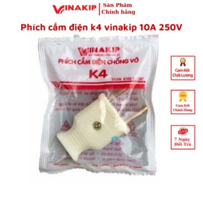 Phích cắm điện vinakip 10A Phích cắm điện tốt chính hãng Vinakip