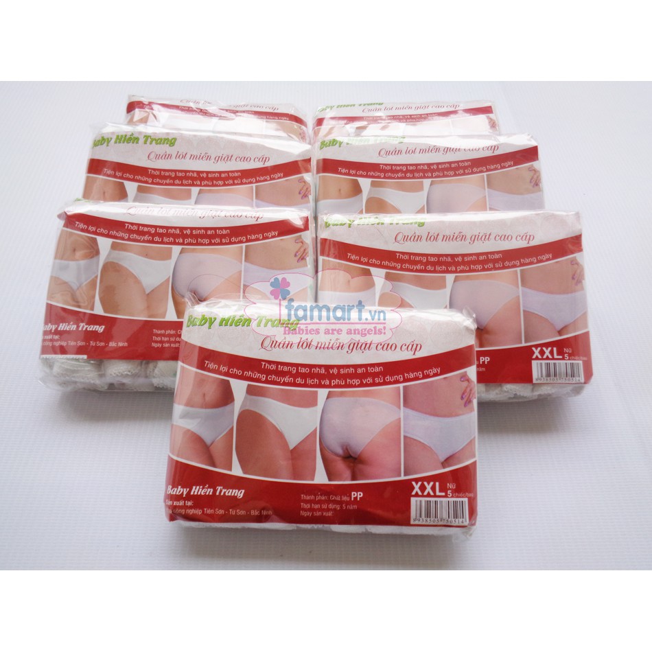 5 chiếc quần lót giấy cao cấp