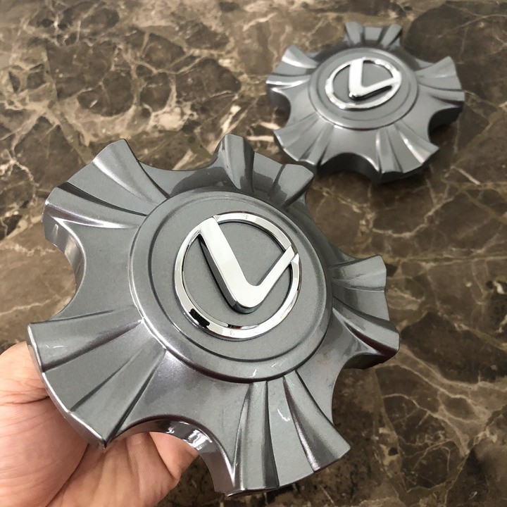 Logo chụp mâm, ốp lazang bánh xe ô tô Lexus LX460, LX470, LX570 - TY-119