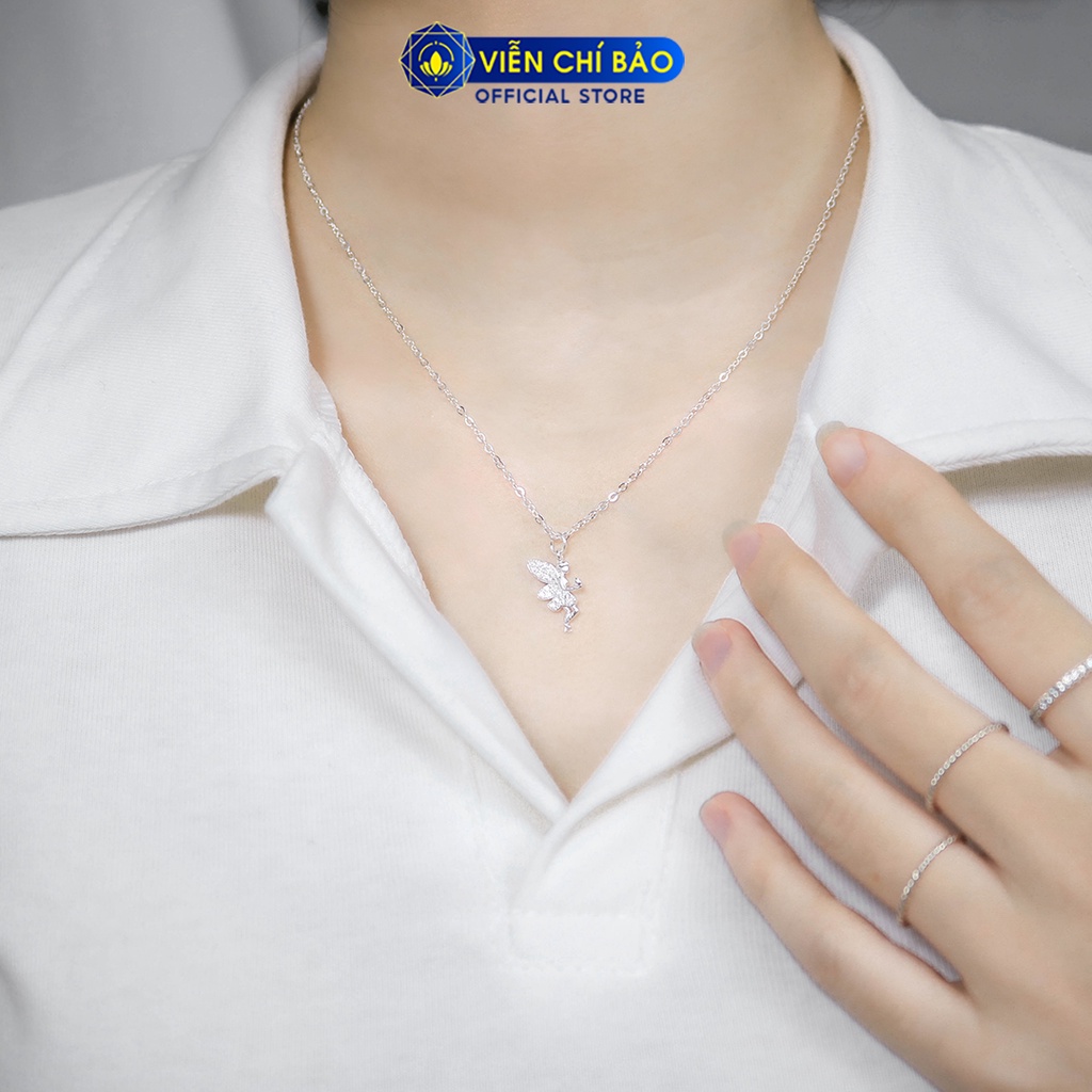 Dây chuyền bạc nữ Thiên Thần Nhỏ chất liệu bạc 925 thời trang phụ kiện trang sức nữ Viễn Chí Bảo D400761