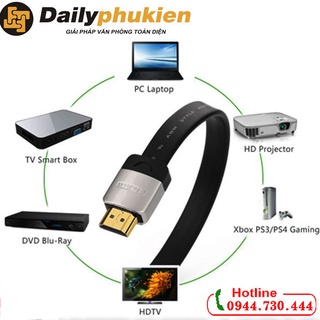 Cáp HDMI dẹt 5M hỗ trợ 3D, 4K Ugreen 10263 dailyphukien