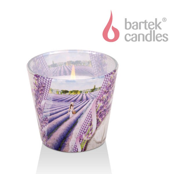 Ly nến thơm Bartek Candles BAT6022 Lavender Kiss 115g Hương oải hương