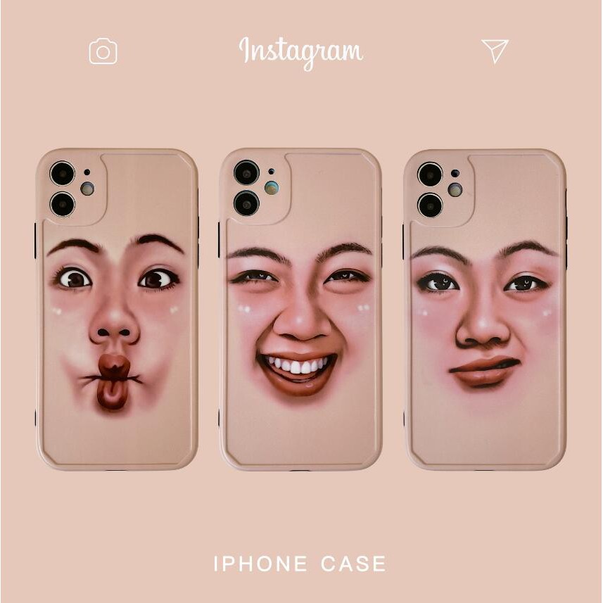 Ốp điện thoại họa tiết emoji dễ thương cho IPHONE 7/8/9 7 PLUS/8 PLUS X/XS XSMAX 11 PRO MAX SE2