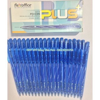 Bút bi Startup 039 PLUS/VN Cán xanh - Mực Xanh