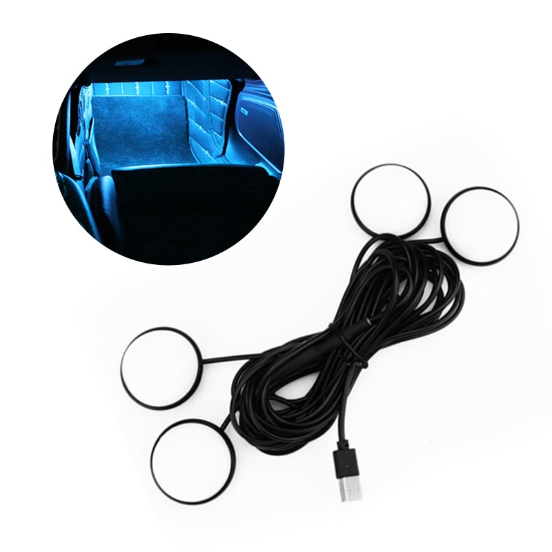 Đèn Led USB Trang Trí Nội Thất Xe Hơi Tự Động