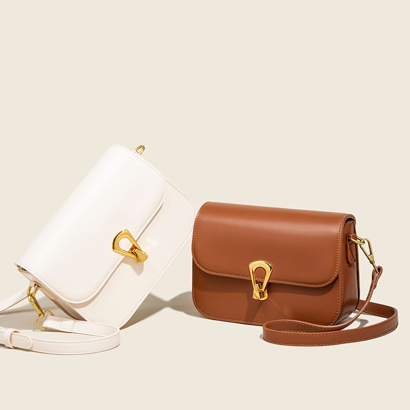 Túi Đeo Vai Hình Vuông Cỡ Nhỏ Có Khóa Gài Họa Tiết Giọt Nước Cổ Điển Thời Trang Cho Nữ