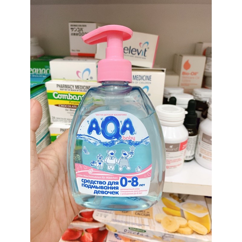 Dung dịch vệ sinh cho bé AQA baby kháng khuẩn chống hăm cho bé lọ 300ml