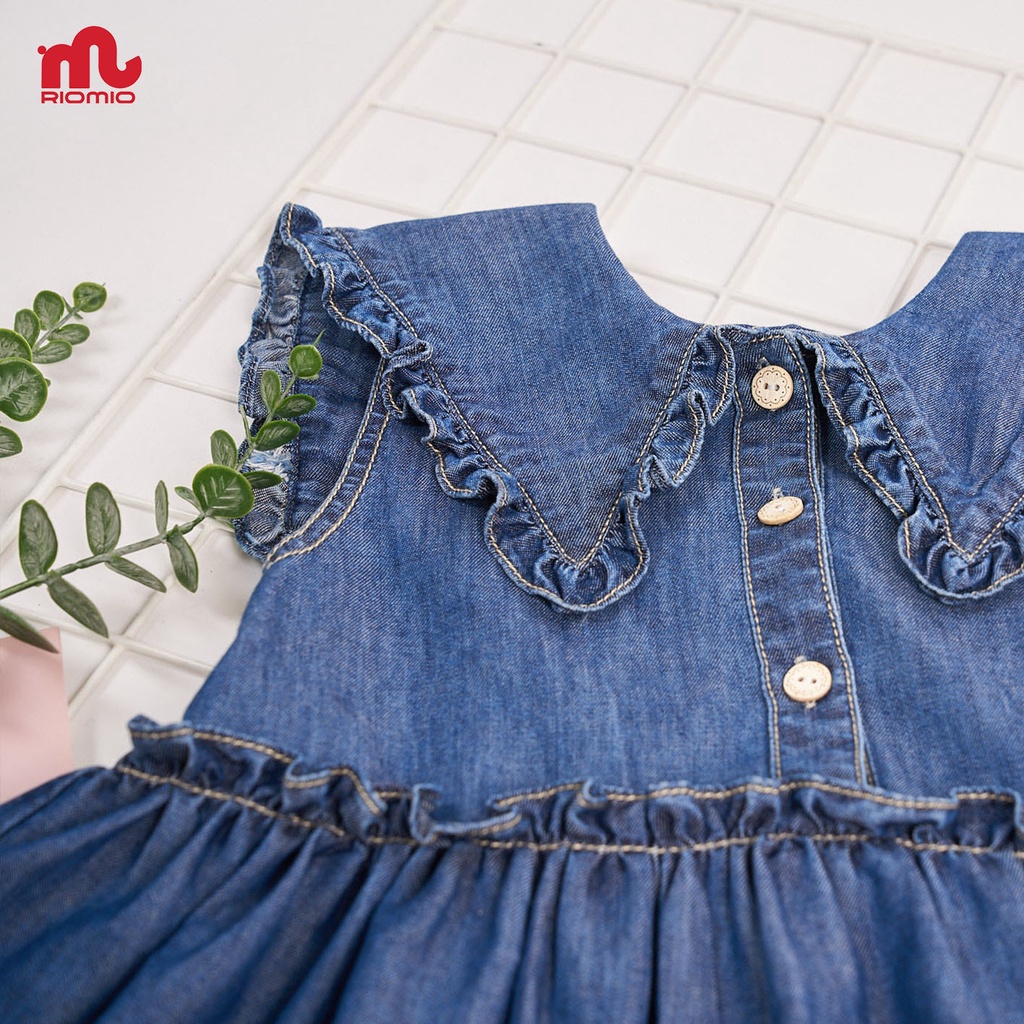 Váy bé gái 2-9 tuổi (13-33kg) dáng xòe RIOMIO 100% cotton jean USA cao cấp siêu xinh cho bé - RO211
