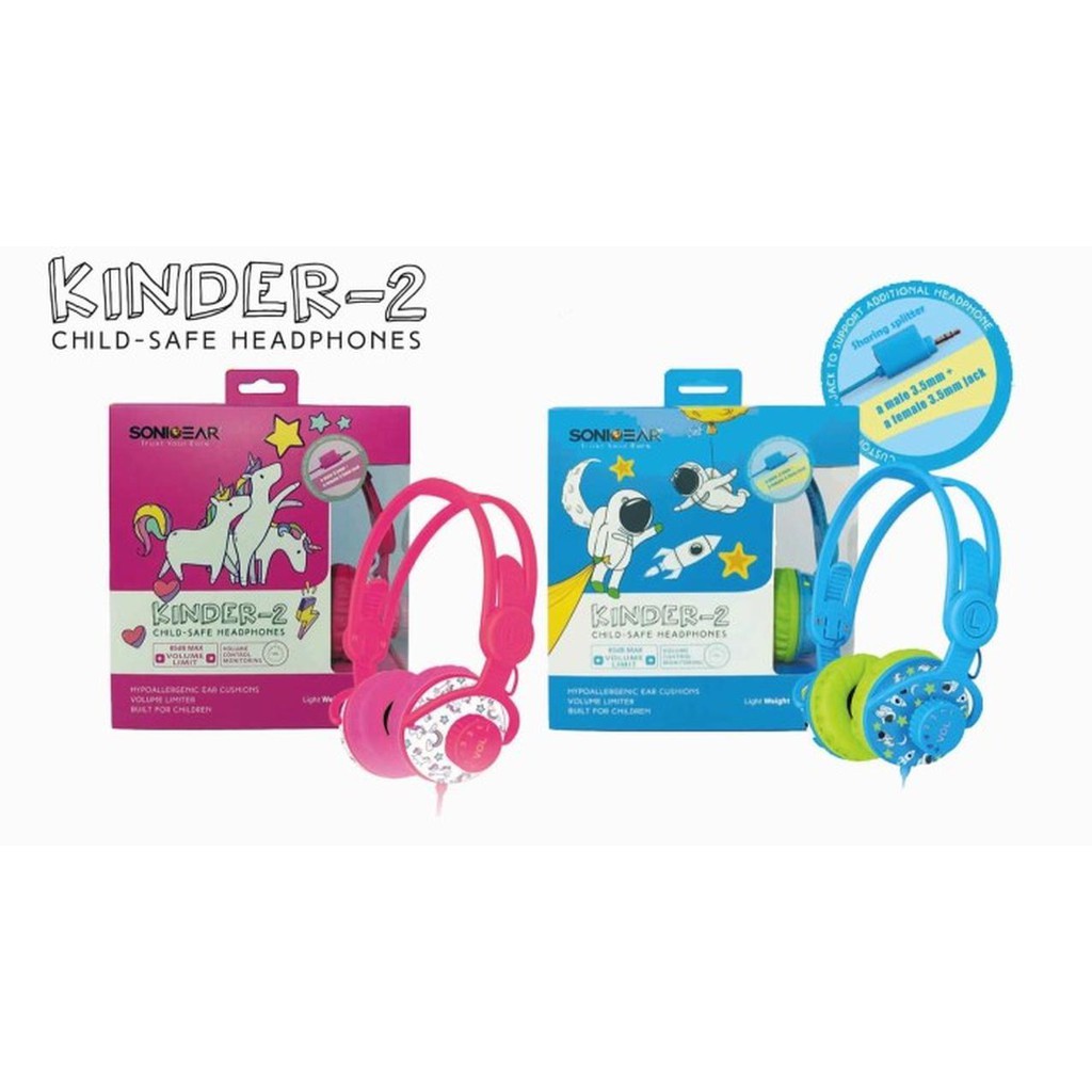 Tai Nghe Chụp Tai Sonicgear Kinder 2 Có Dây An Toàn Cho Bé | BigBuy360 - bigbuy360.vn